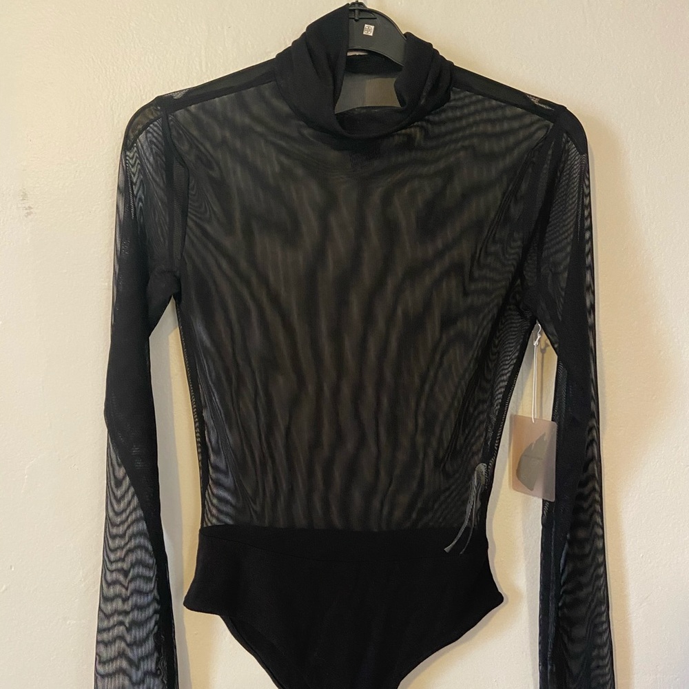 Forever 21 knit/bodysuit/black